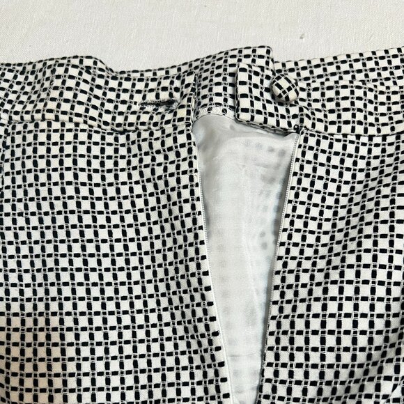 Valentine suits Inc Women's Skirt Size 16 Black White Grid Pencil Midi USA - Picture 3 of 9